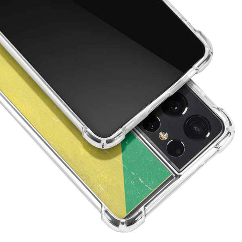 Republic of the Congo Flag Distressed Galaxy S21 Ultra 5G Clear Case